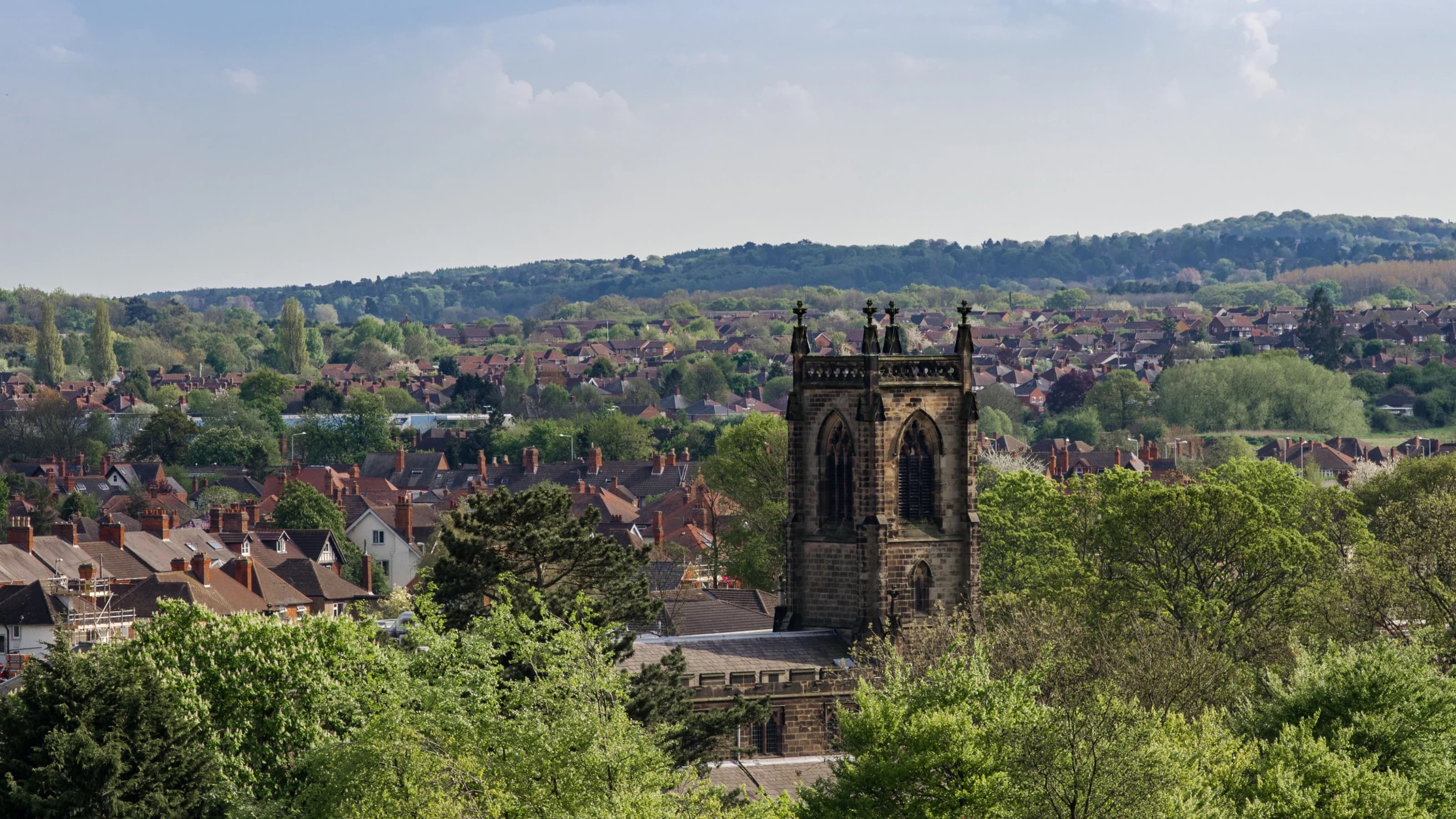 View of church in Loughborough