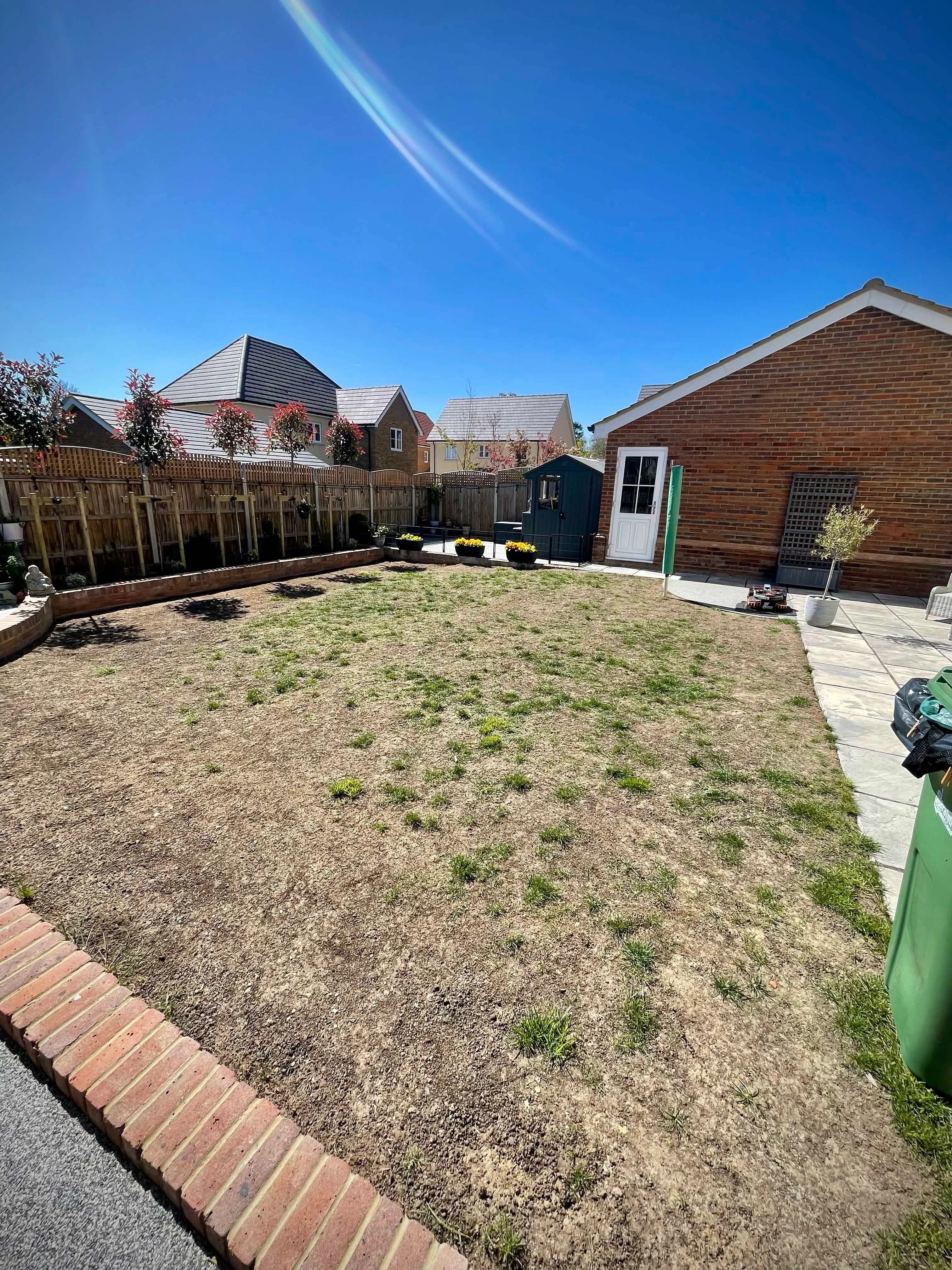 Drought affected lawn in Haverhill